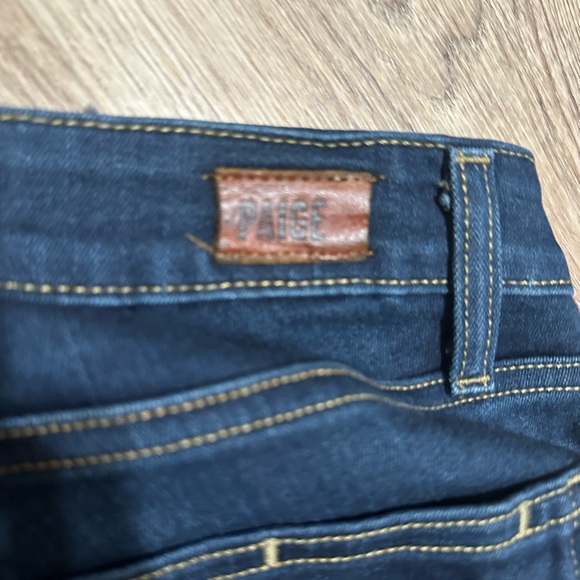 Paige dark blue skinny jeans. - Picture 4 of 4